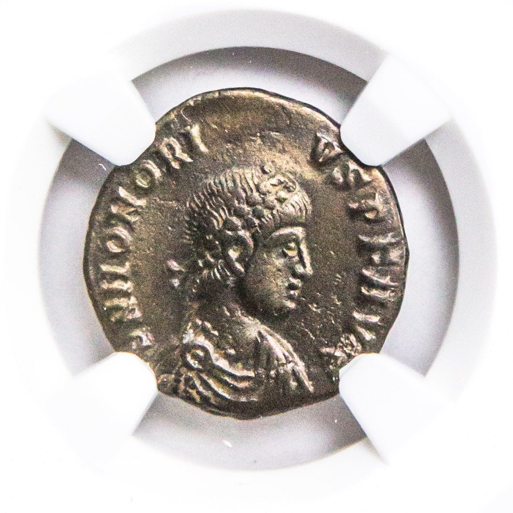 Roman AE of Honorius (AD393-423) NGC(XF)