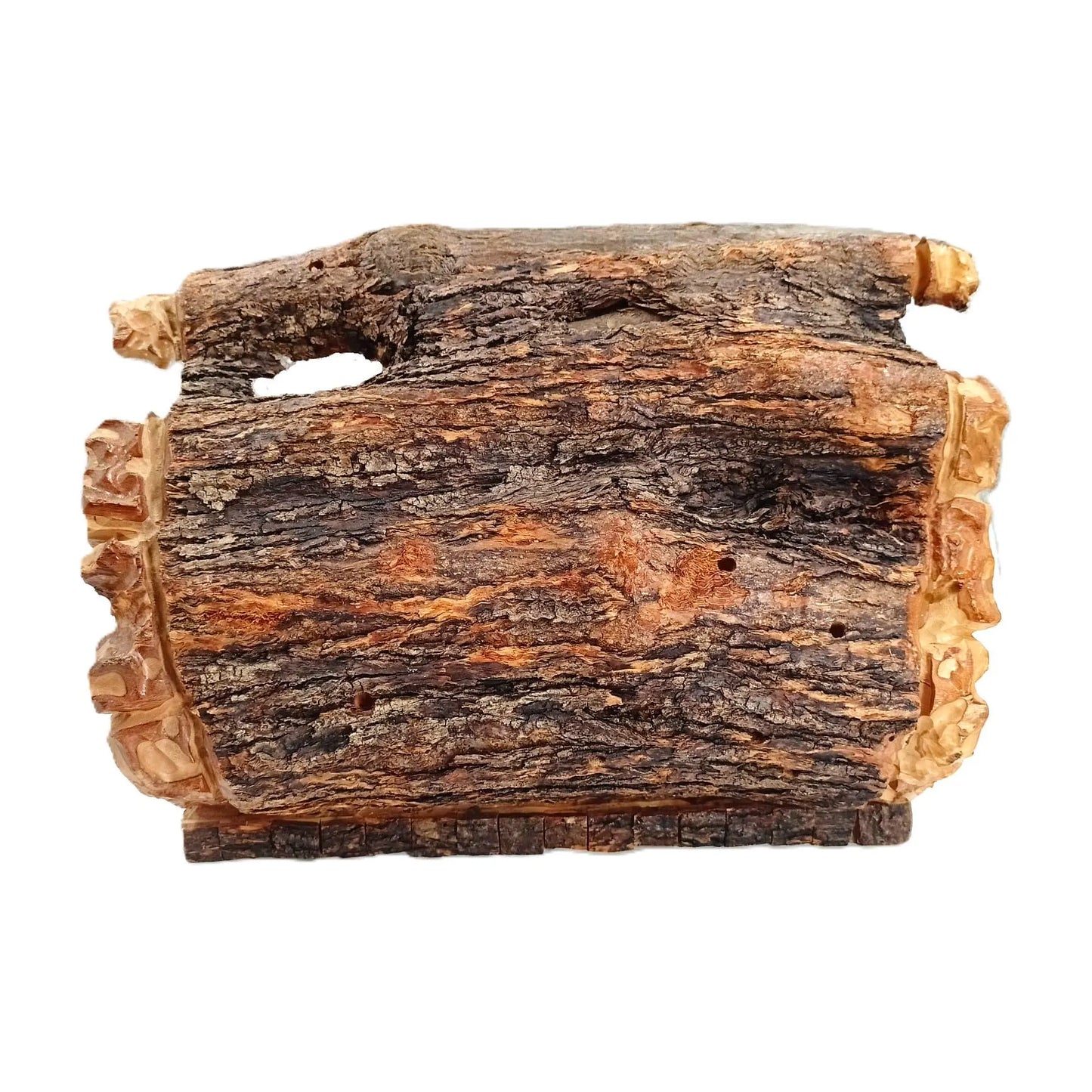 Handmade Olive Wood Nativity Scene – Full Ensemble in Rustic Stable