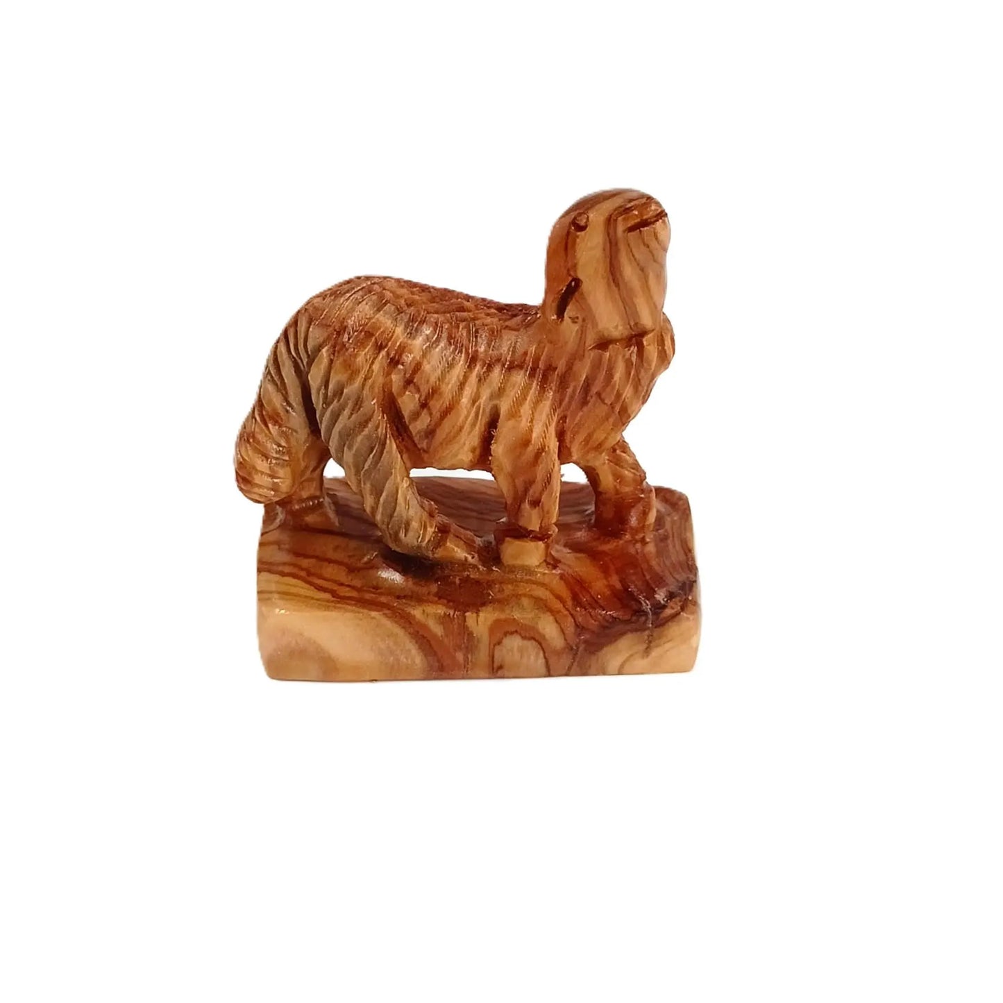 Handmade Olive Wood Nativity Scene – Full Ensemble in Rustic Stable