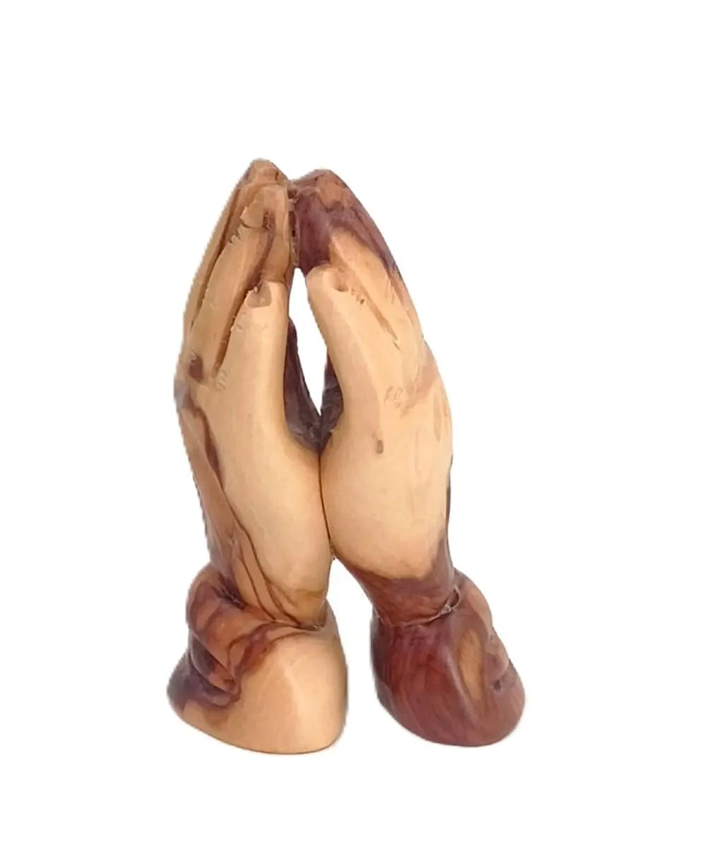 Natural Olive Wood Carved Praying Hands