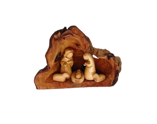 Handcrafted Olive Wood Nativity Scene