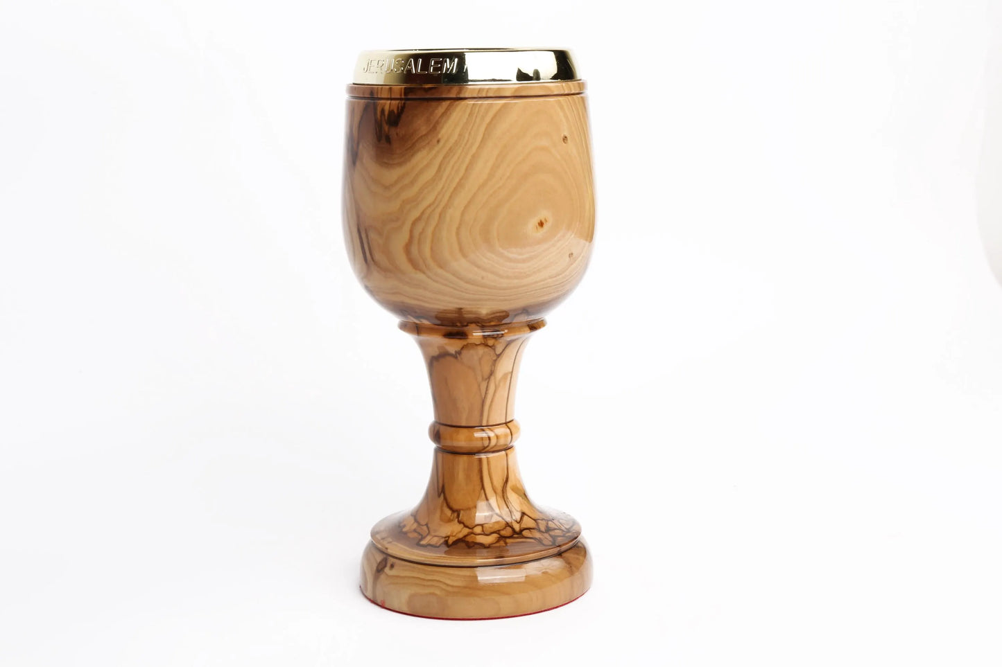 Olive Wood Chalice Cup_ Plain Communion Cup from Jerusalem