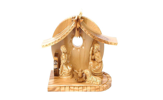 Olive Wood Nativity Scene_ Holy Family