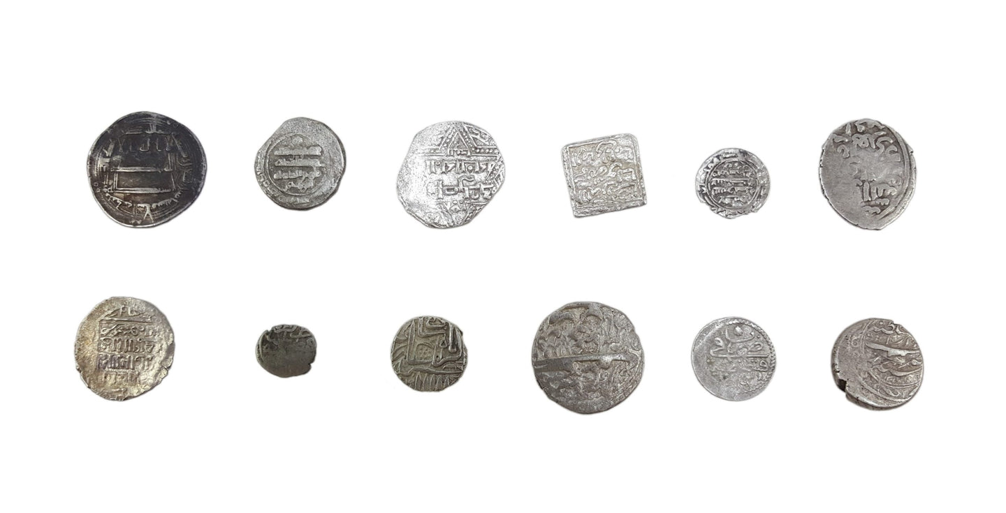 Islam: 12 Silver Coin Collection