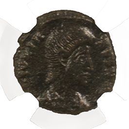 Roman AE of Julian II (As Caesar)(AD 361-363) NGC(XF)