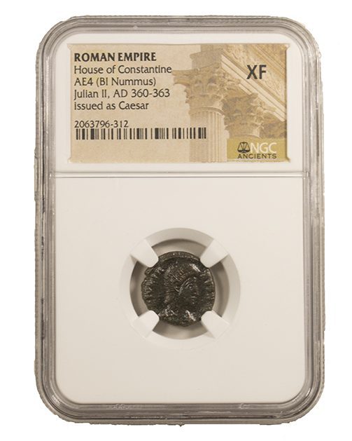 Roman AE of Julian II (As Caesar)(AD 361-363) NGC(XF)