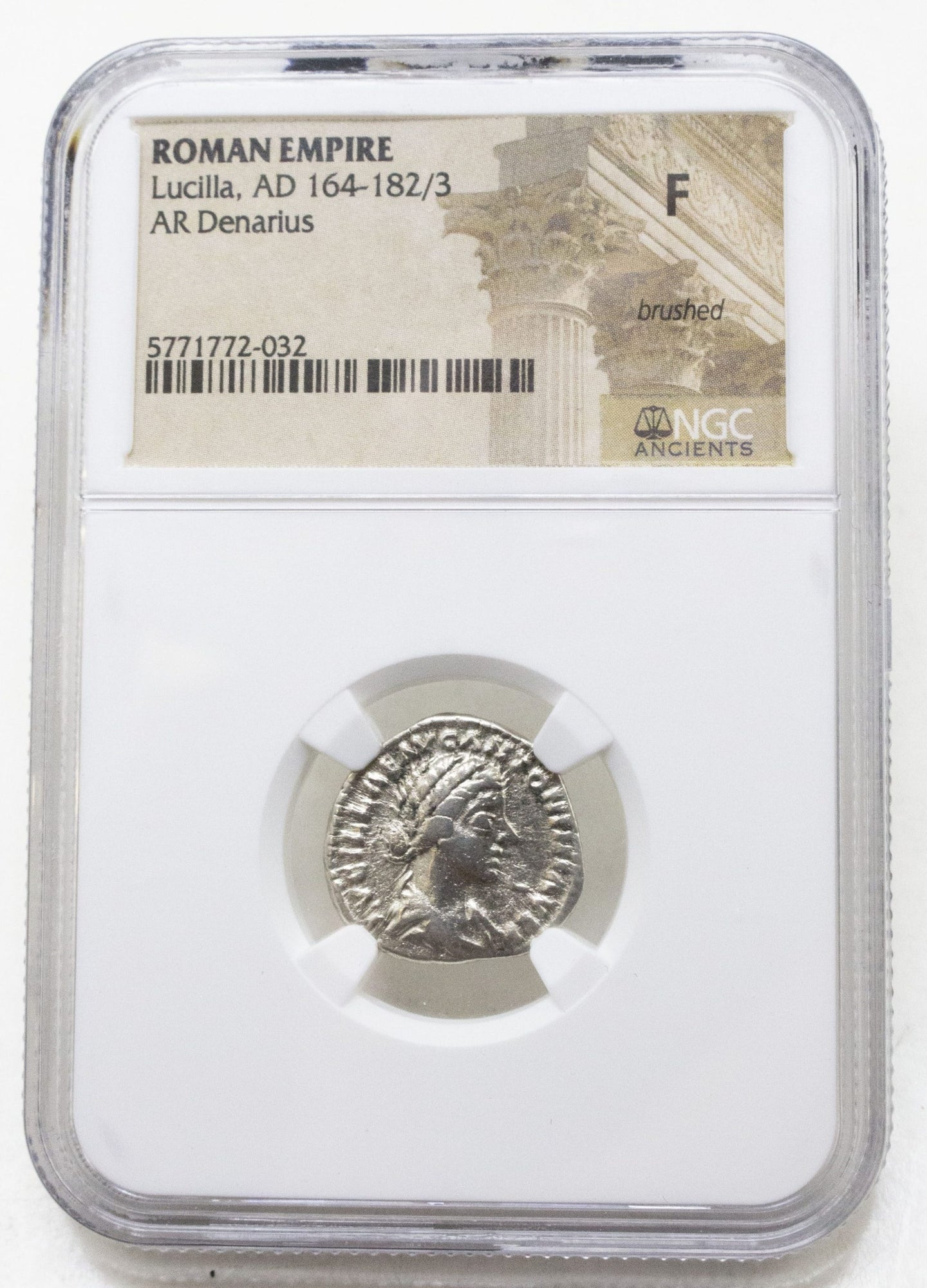 Roman Silver Denari of Lucilla NGC(F)