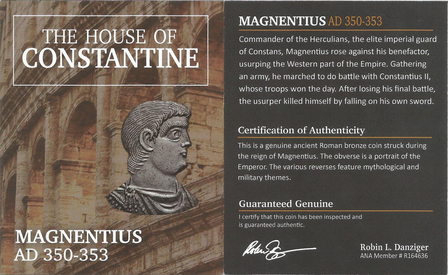 Roman AE of Magnentius NGC(VG)