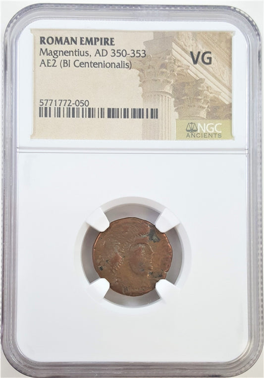 Roman AE of Magnentius NGC(VG)