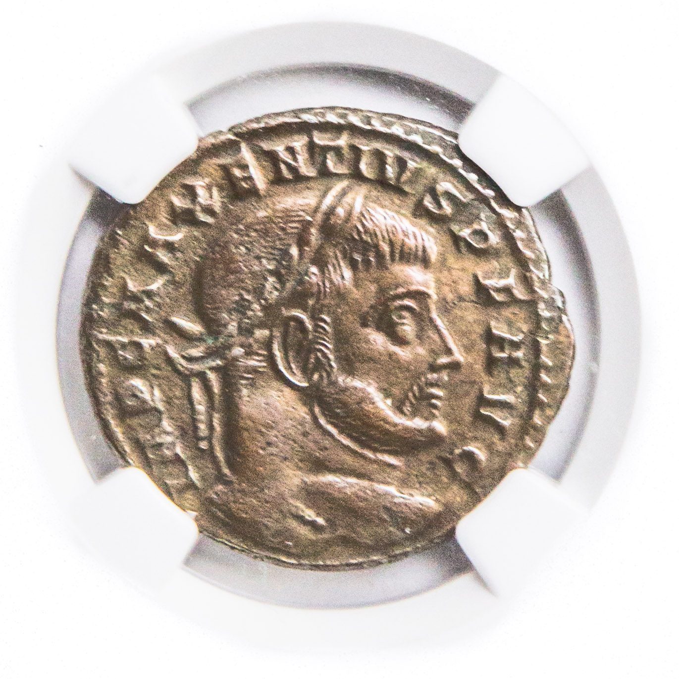 Roman AE of Maxentius (AD 306-312) NGC(VF)