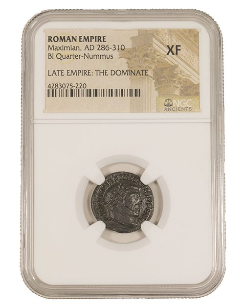 Roman AE of Maximian (AD286-310) NGC(XF)