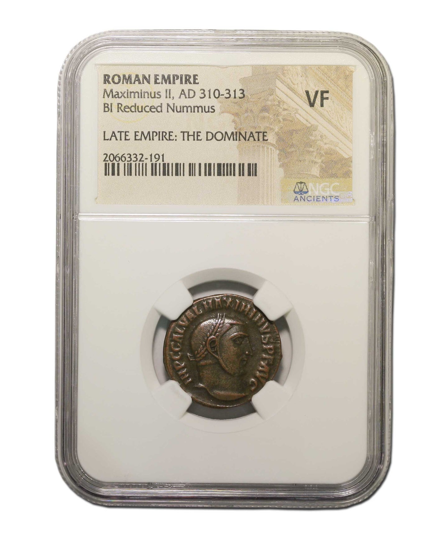 Roman AE of Maximinus II (AD311-313) NGC(VF)