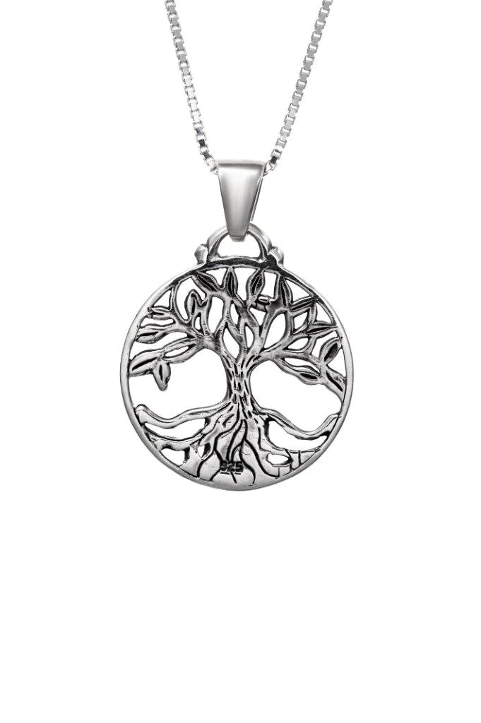 Jerusalem Nano Bible Torah Necklace Tree of Life Necklace Silver 925 Religious souvenirs