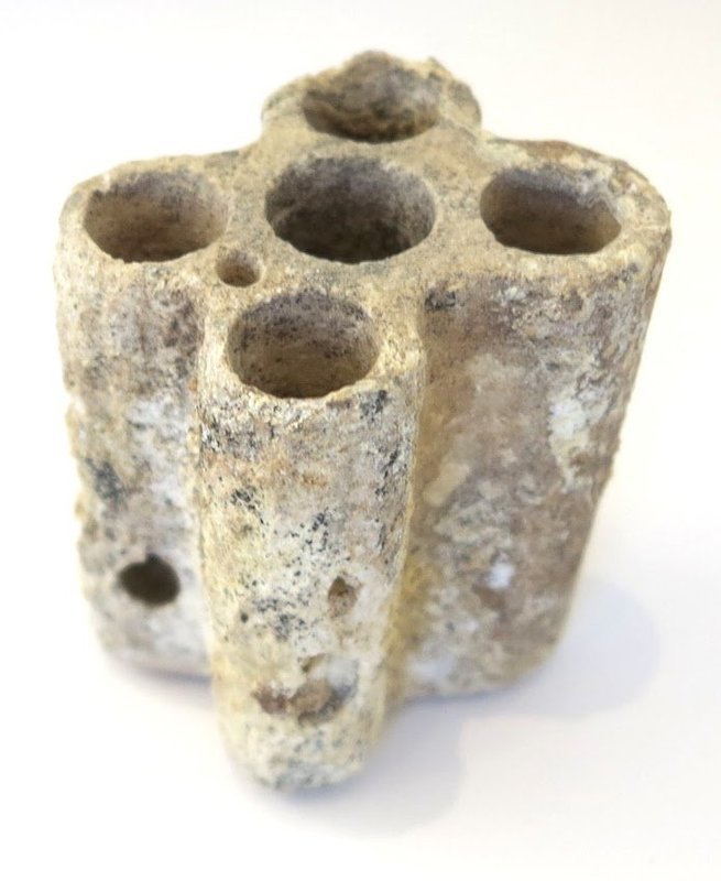 Egyptian Limestone Quintuple Kohl Tube