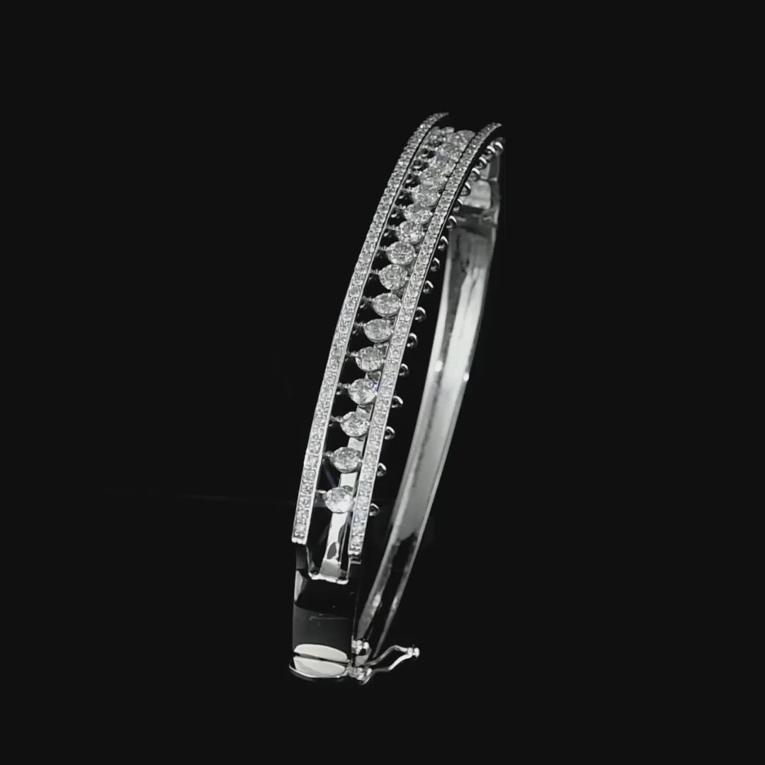 18K White Gold and Diamonds Salsa Bracelets