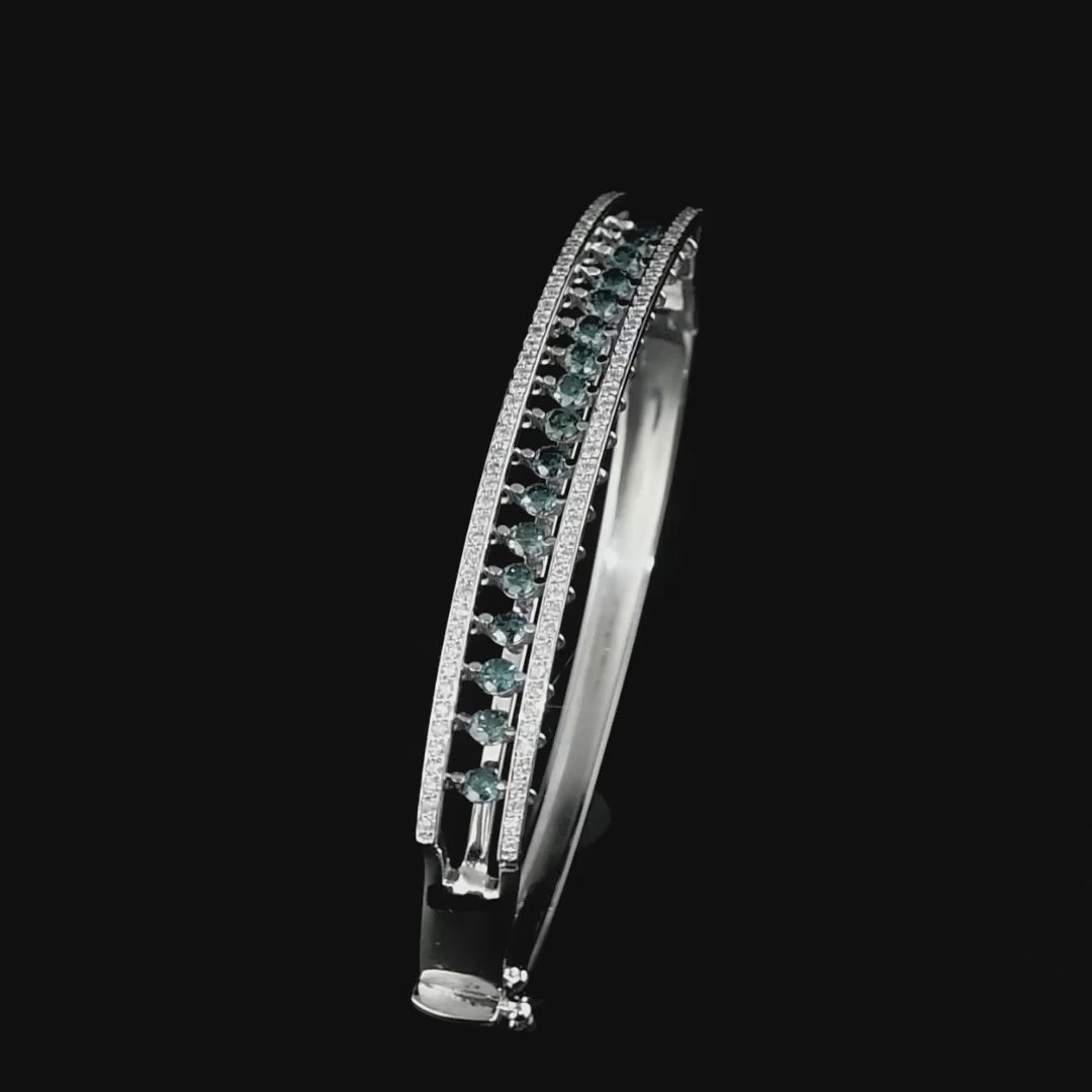 18K White Gold and Diamonds Salsa Bracelets