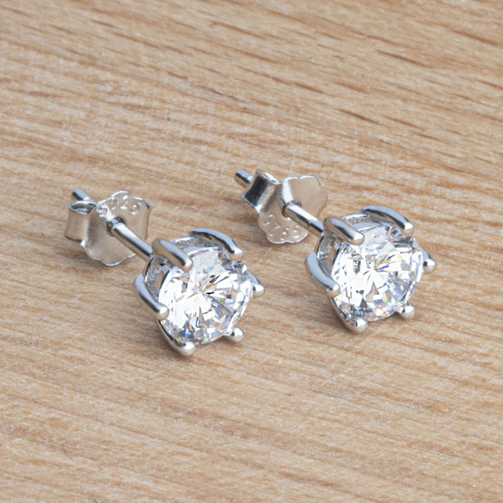 Cubic Zirconia Stud Earrings