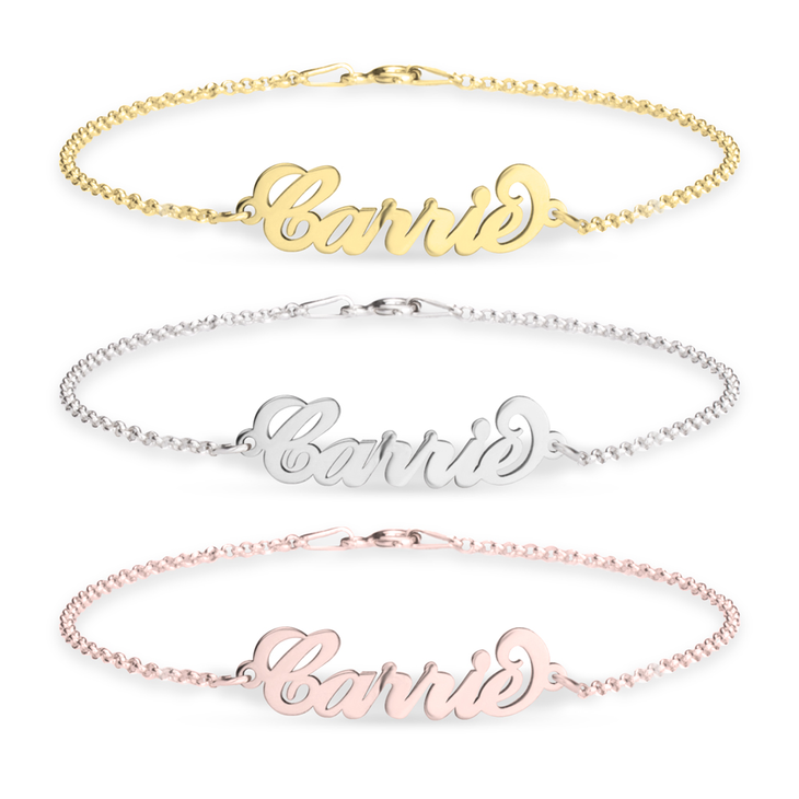 Carrie Style Name Bracelet