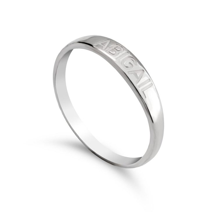 Name Engraved Ring