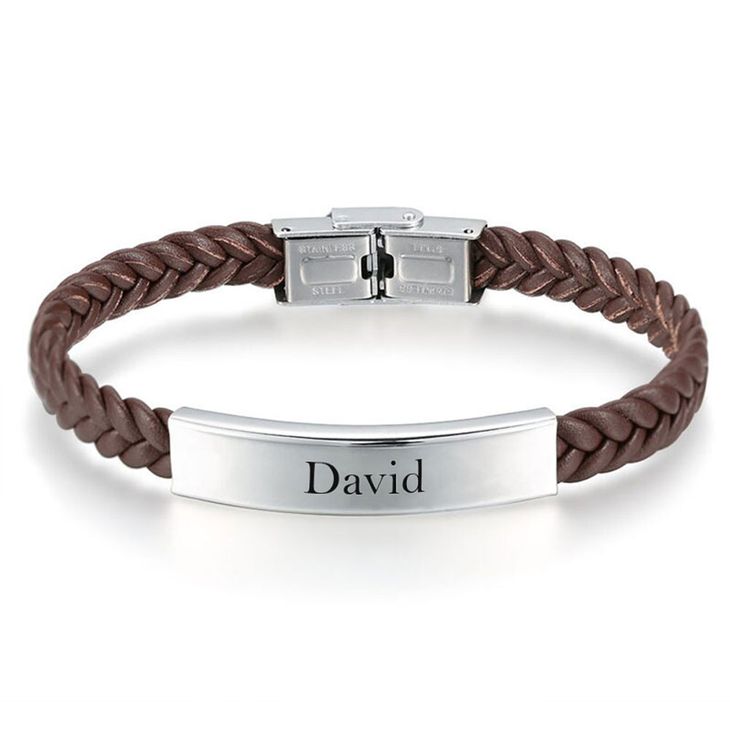 Twisted Leather Men Bracelet