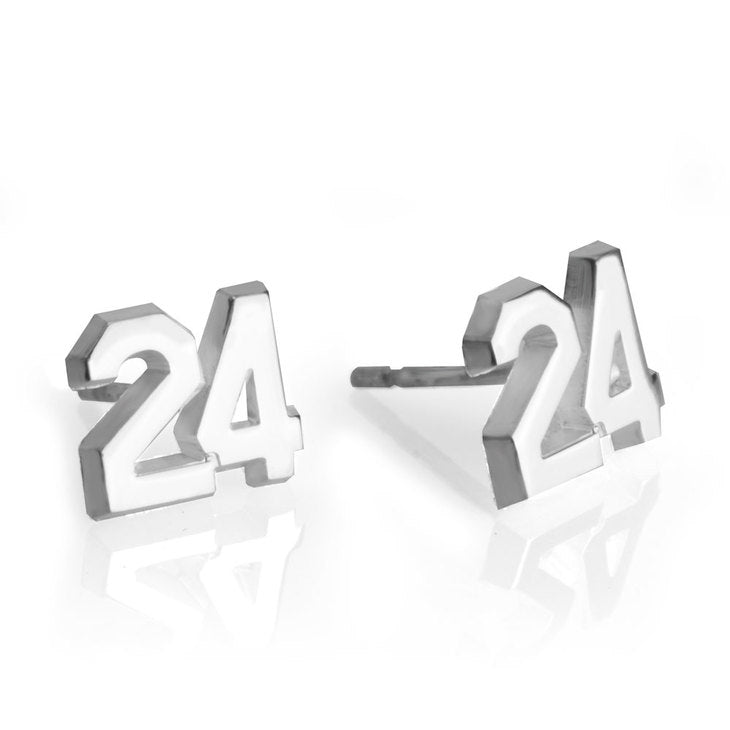 Sports Number Earrings