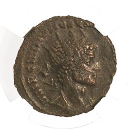 Roman AE Antoninianus of Quintillus (AD270) NGC(VF)