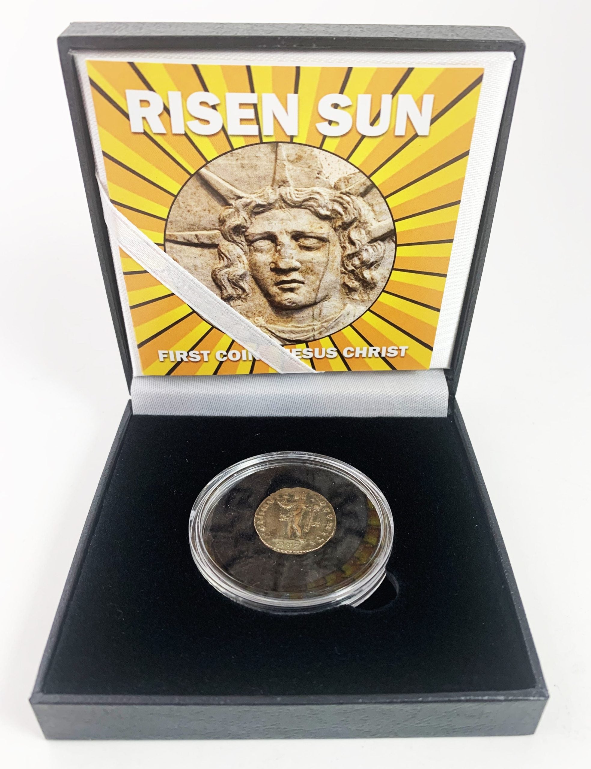 Risen Sun: The First Coin of Jesus Christ (Black Box) – Shop Jerusalem