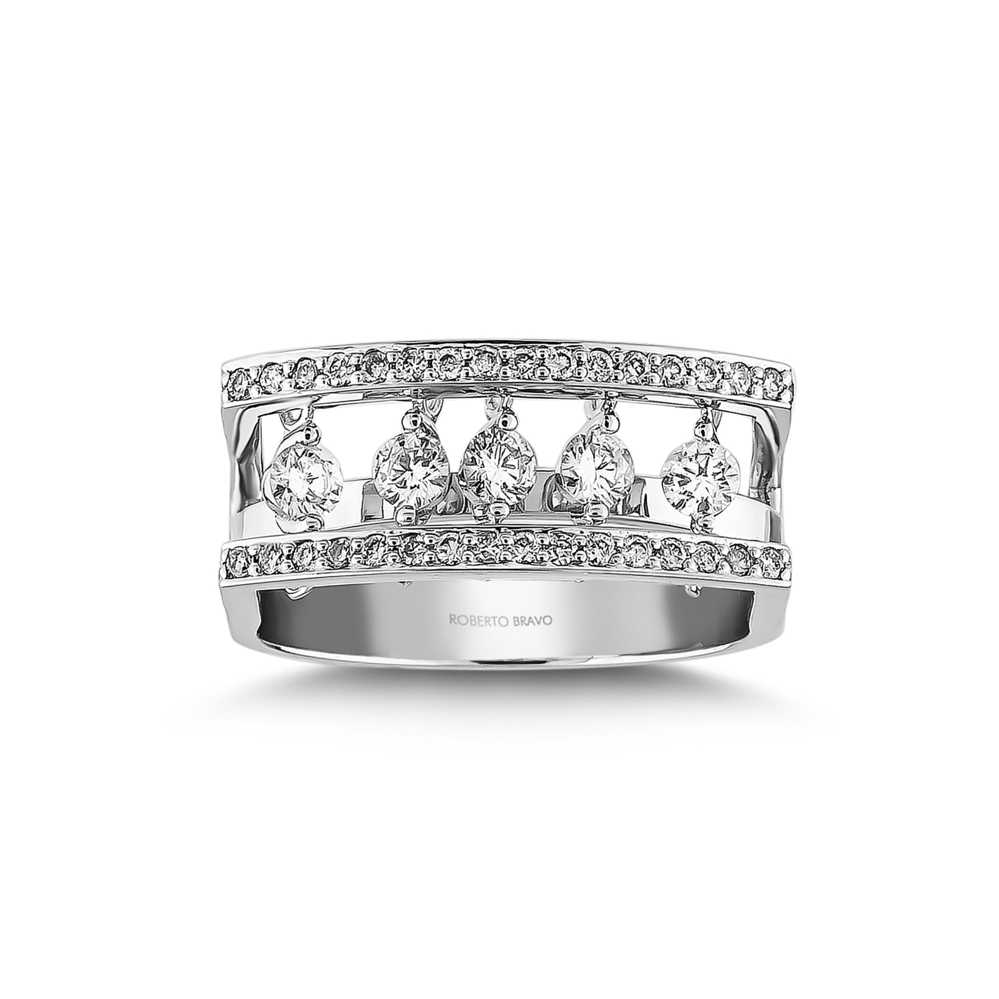18K White Gold and Diamonds Salsa rings