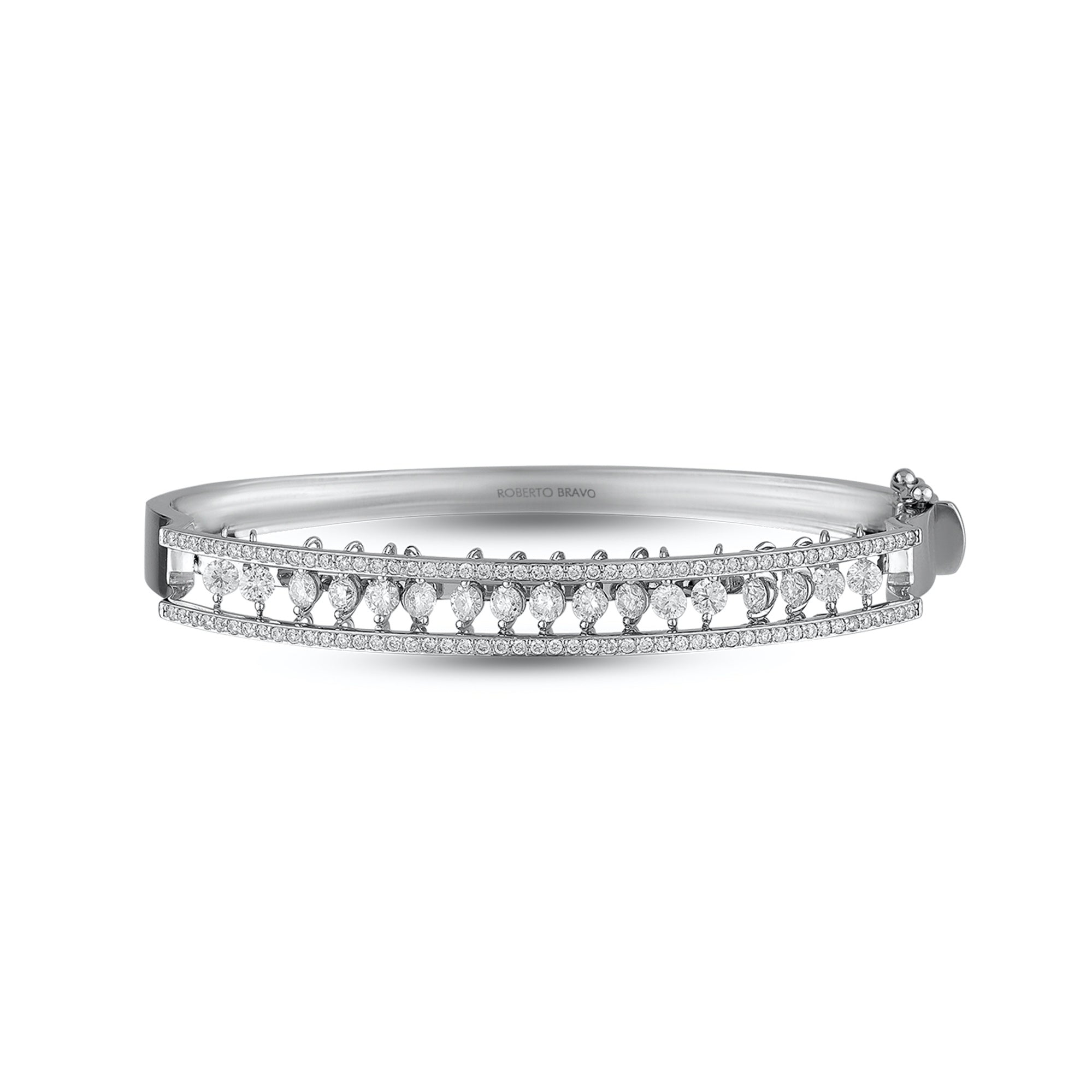 18K White Gold and Diamonds Salsa Bracelets