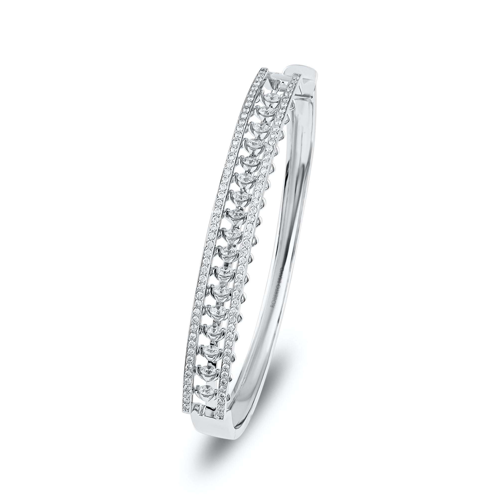 18K White Gold and Diamonds Salsa Bracelets