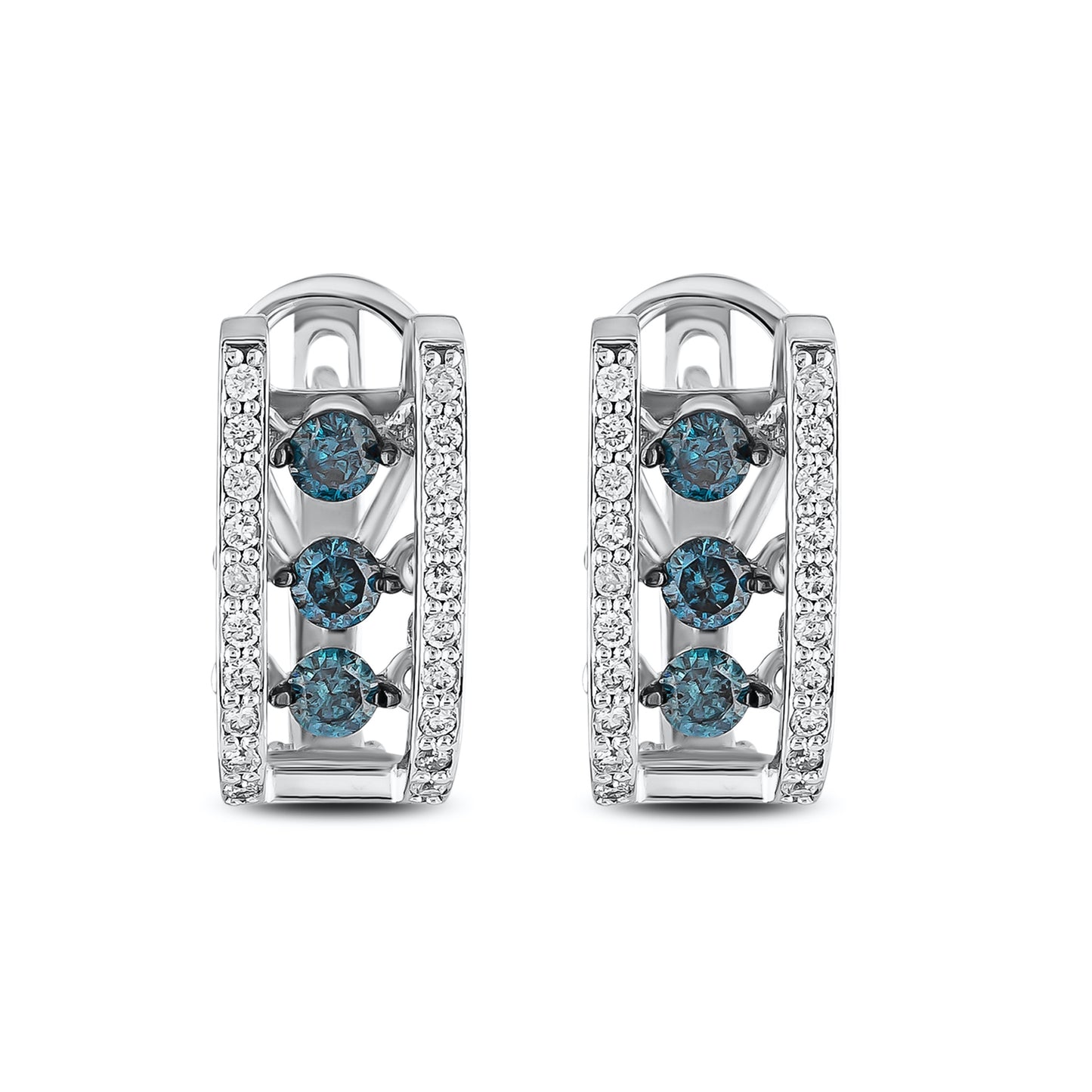 18K White Gold and Diamonds Salsa Earrings