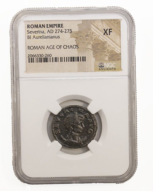 Roman AE Ulpia Severina (AD270-275) NGC(XF)