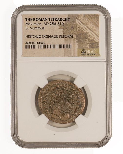 The Roman Tetrarchy: A Collection of Four NGC-Slabbed Coins (Four-Coin Box)