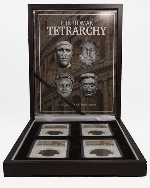 The Roman Tetrarchy: A Collection of Four NGC-Slabbed Coins (Four-Coin Box)