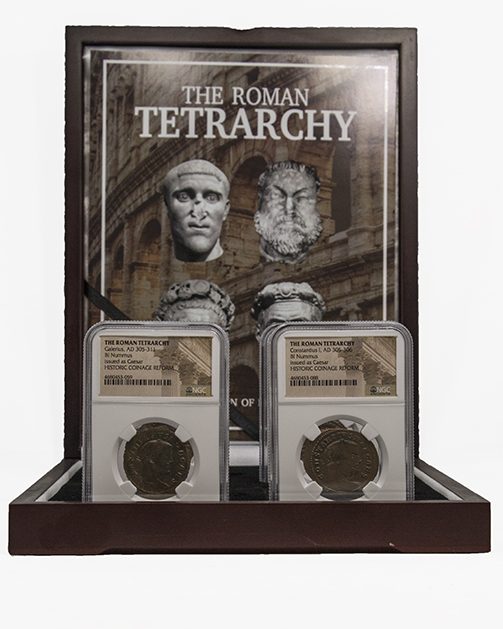 The Roman Tetrarchy: A Collection of Four NGC-Slabbed Coins (Four-Coin Box)