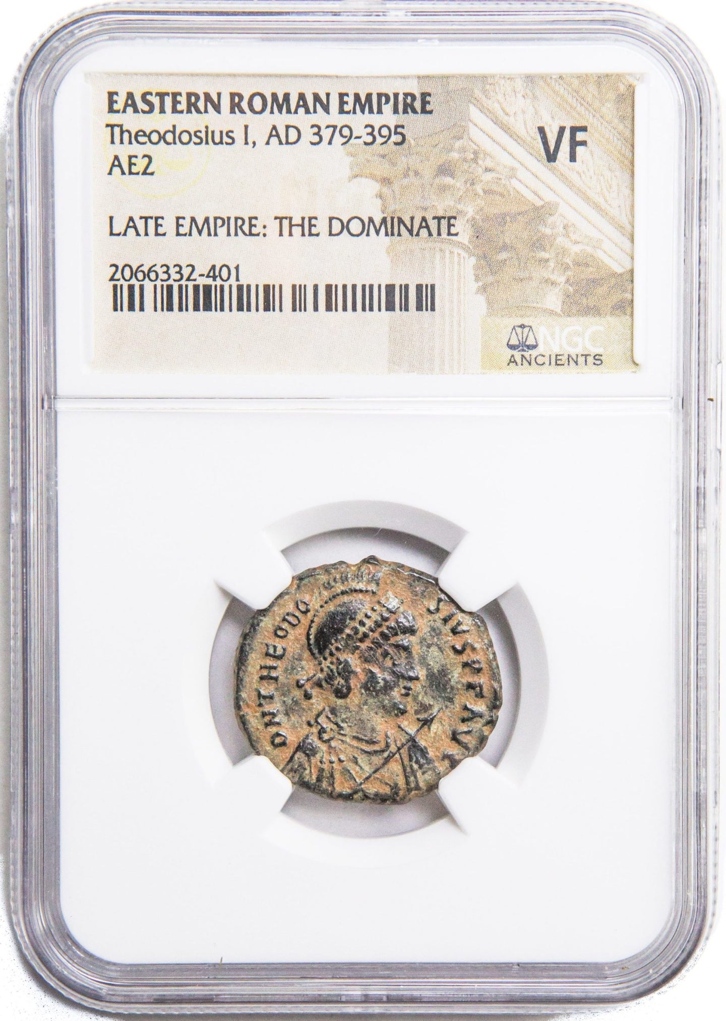 Roman AE of Theodosius I (AD379-395) NGC(VF)