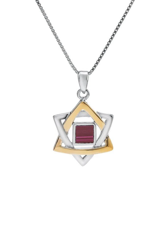 Magen David with Jerusalem Nano Bible Torah Pendant Necklace Silver 925 Gold 9K - Gift from Holy Land I Religious souvenirs